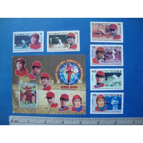 Baseball Block,Stamps Cuba 2003