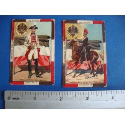 2 extreme rare collector cards by Dr.Gonzalez,Cuba military ca 1910