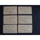 6 cuban Villar y Villar tobacco  Cards,1920s