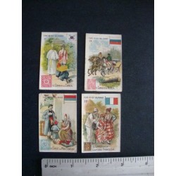 4 El Rey del Mundo cards,1920s ,post service Cuba