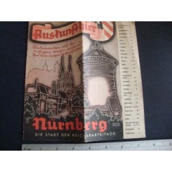 Multitude ,convolute of 5 city guides ,maps Nuremberg,Stadt der Reichsparteitage