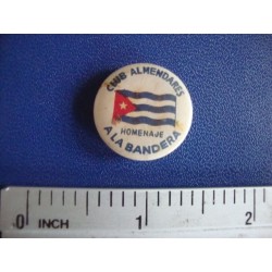 Baseball Club ALMENDARES PIN,Homenaje a la Bandera Cubana,rarest Pin,ca 1930s