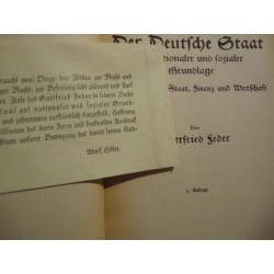 Der Deutsche Staat auf nationaler und sozialer Grundlage,1923 1 Edition,escort paper  ADOLF HITLER