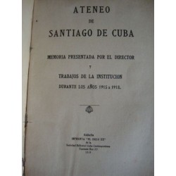 El Ateneo de Santiago de Cuba,1919