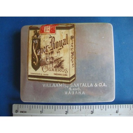cuban cigarette  tin case,Super Royal,very rare