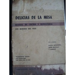 cuban Cook Book,Delicious de la Mesa 1950s,13 edition