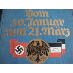 Vom 30. Januar  zum 21. März 1933,rare book with 2 Schellack discs