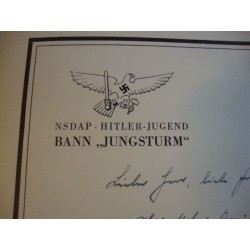 Honor,NSDAP Hitler Jugend Bann"JUNGSTURM",very rare 1943