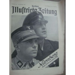 1933 Nuremberg,Reichsparteitag Berliner Illustrierte Zeitung,Newspaper,cigarette Advertisement SA,SS