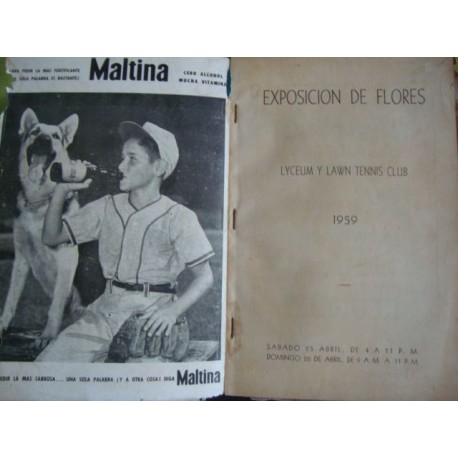 Lyceum y Lawn Tennis Club,exposicion de flores 1959 Havana,Cuba rare! Art Flower