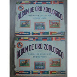 2 Album postalitas,zoo gold album 600 cromos,complete 1950s