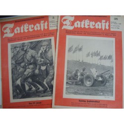 2 rare weekly  Magazine,TATKRAFT,ENERGY 1938,Reichsparteitage + 30.January