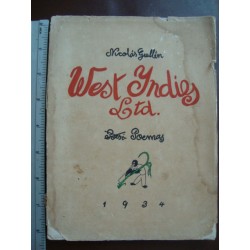 NICOLAS GUILLEN,Poems ,WEST INDIES LTD,1934 first Edition Cuban famous gay Autor