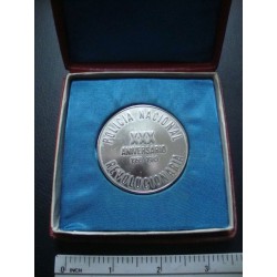 Police Medal Cuba in Case,1959-1989,XXX Aniversario PNR