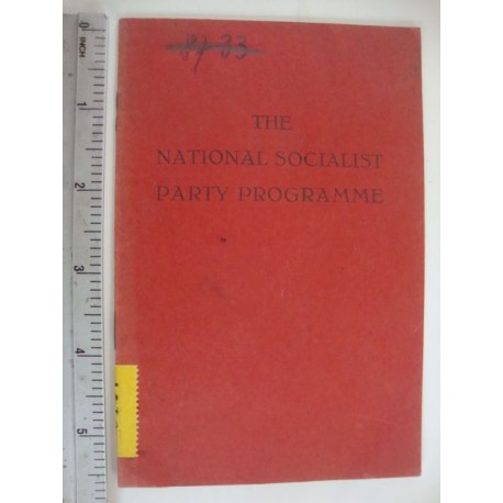 The National socialist party programme,1937 in  english orginal!!!!