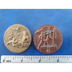 2 Badge NSDAP Reichsparteitag in Nuremberg 1938 + ++ 1939!!!