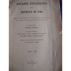 Anuario estadistico de la republica de cuba.ano1 de 1914