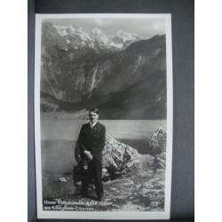 our people's chancellor Hitler at the Koenigssee ,postcard