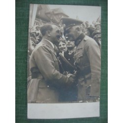 Werner  von Blomberg,Generaloberst  autograph , postcard Blomberg with Hitler