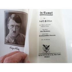 Adolf Hitler,Mein Kampf - My Struggle - Mi Lucha,orginal 1934,dedication by Siemens