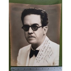 Gonzalo Roig,autographed Photo for Mary McCarthy Gomez Cueto 1944,extreme rare