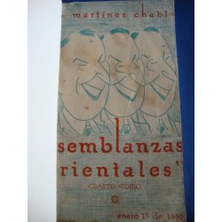 Semblanzas orientales ,signed by Martinez Chable  1930,advertisement rare Bacardi