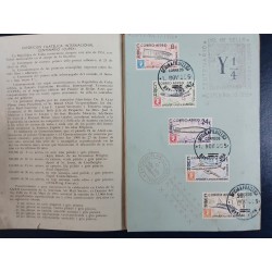 First day Philatelic Souvenir Booklet 1955,Expo Filatelica Internacional Centenario,Zeppelin