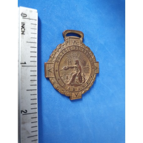 Colegio Belen Cuban school medal,1950s(?)
