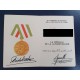 Fidel Castro,original signed certificate with medal 1986