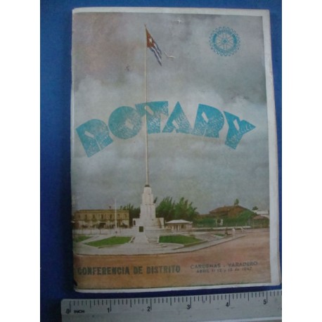 Rotary,conferencia de distrito,Cardenas Varadero 1947