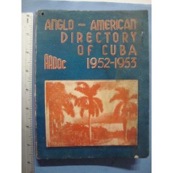ANGLO-AMERICAN DIRECTORY OF CUBA 1952-1953 A.A.D.O.C. extreme rare