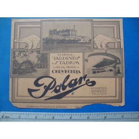 1940s Casablanca Night Club Souvenir Photo Folder,Typ3,with Polar advertisement baseball